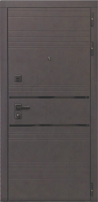 Входная дверь L-43 ФЛ-700 (10мм, ясень грей) внешняя сторона